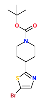 (image for) MCYB1523 4-(5-Bromo-thiazol-2-yl)-piperidine-1-carboxylic acid tert-butyl ester